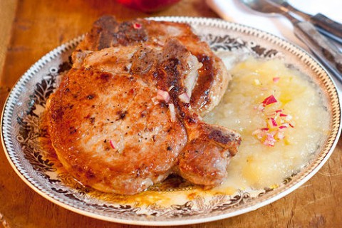 Côtelettes de porc avec purée de pommes SweeTango