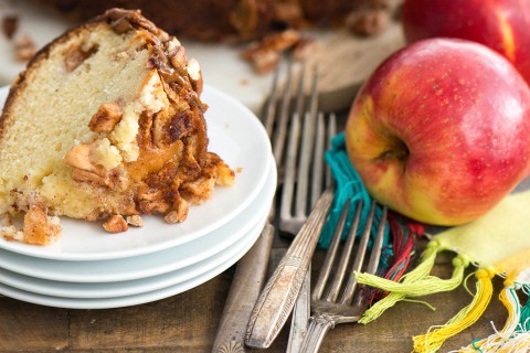 Gâteau aux pommes au dulce de leche