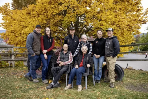The Davison family at Davison Orchards